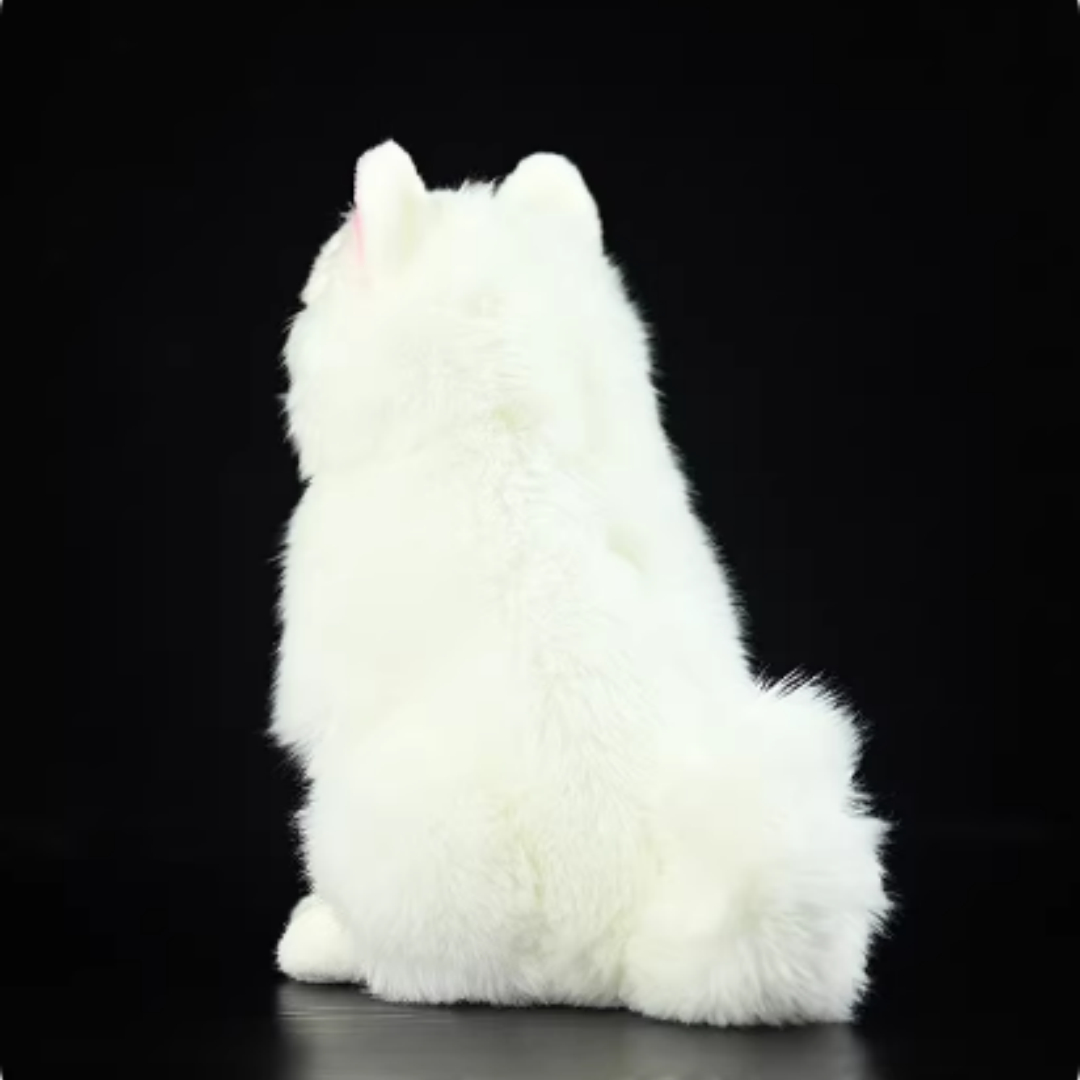 Peluche Samoyed Realista - Juguete Suave para Perros - Imagen 4