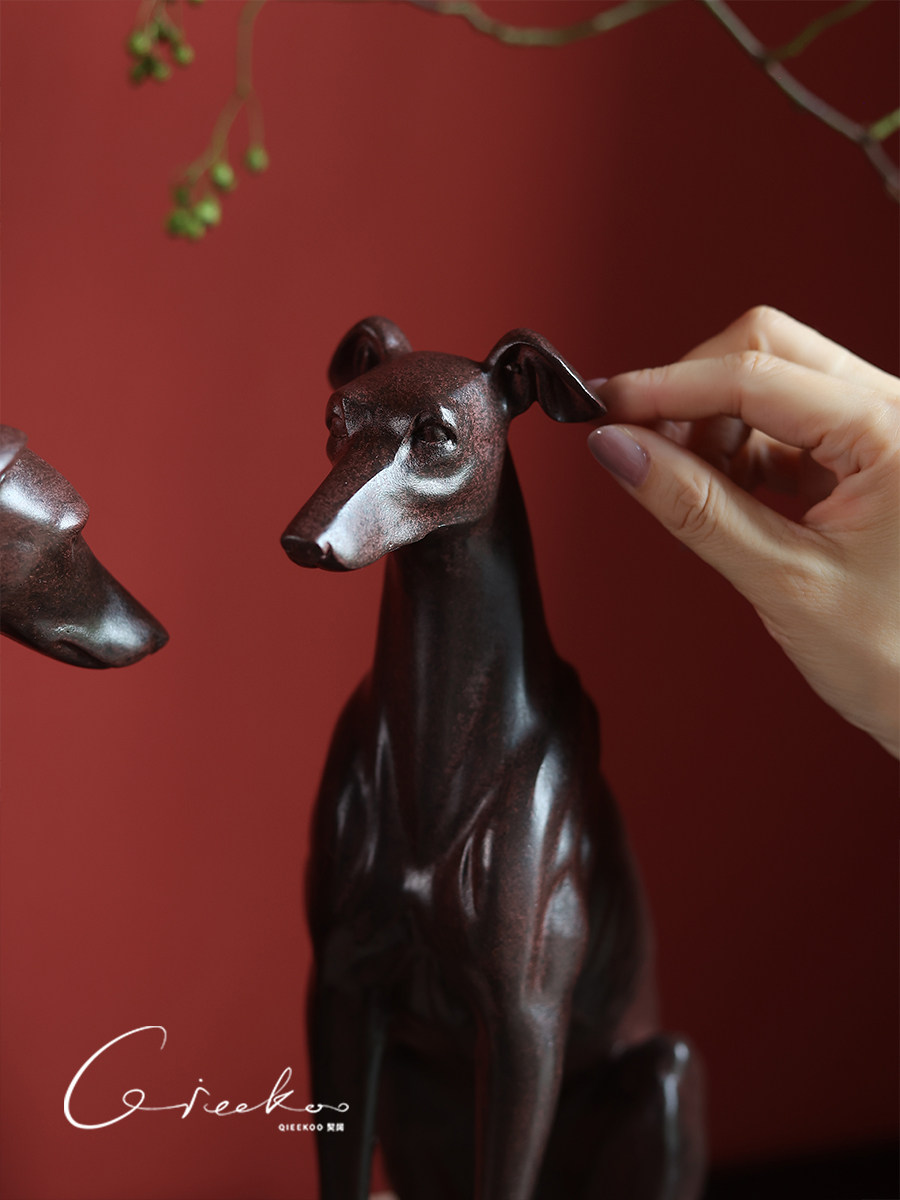 Escultura Decorativa de Perro para Salón - Arte Elegante - Imagen 5