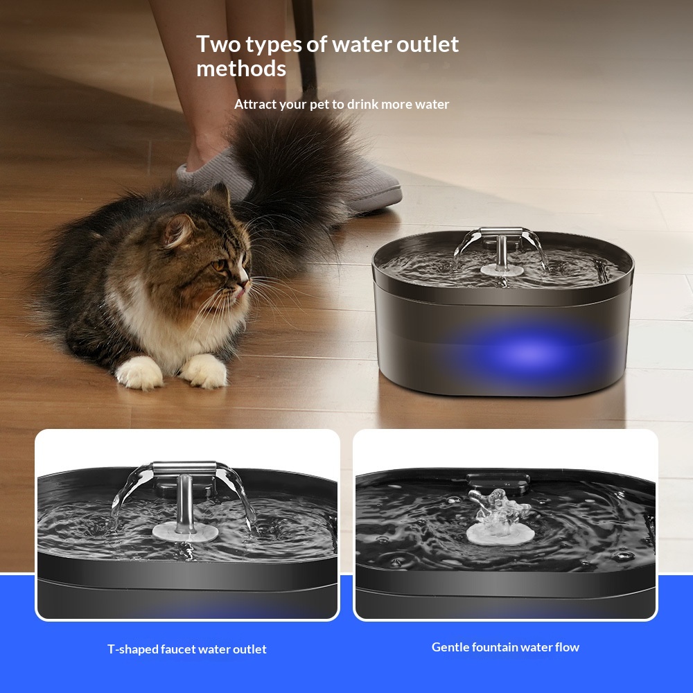 Fuente de Agua Doble para Mascotas - Hidratación Continua - Imagen 2