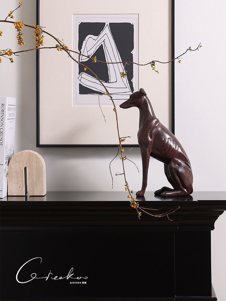 Escultura Decorativa de Perro para Salón - Arte Elegante - Imagen 6