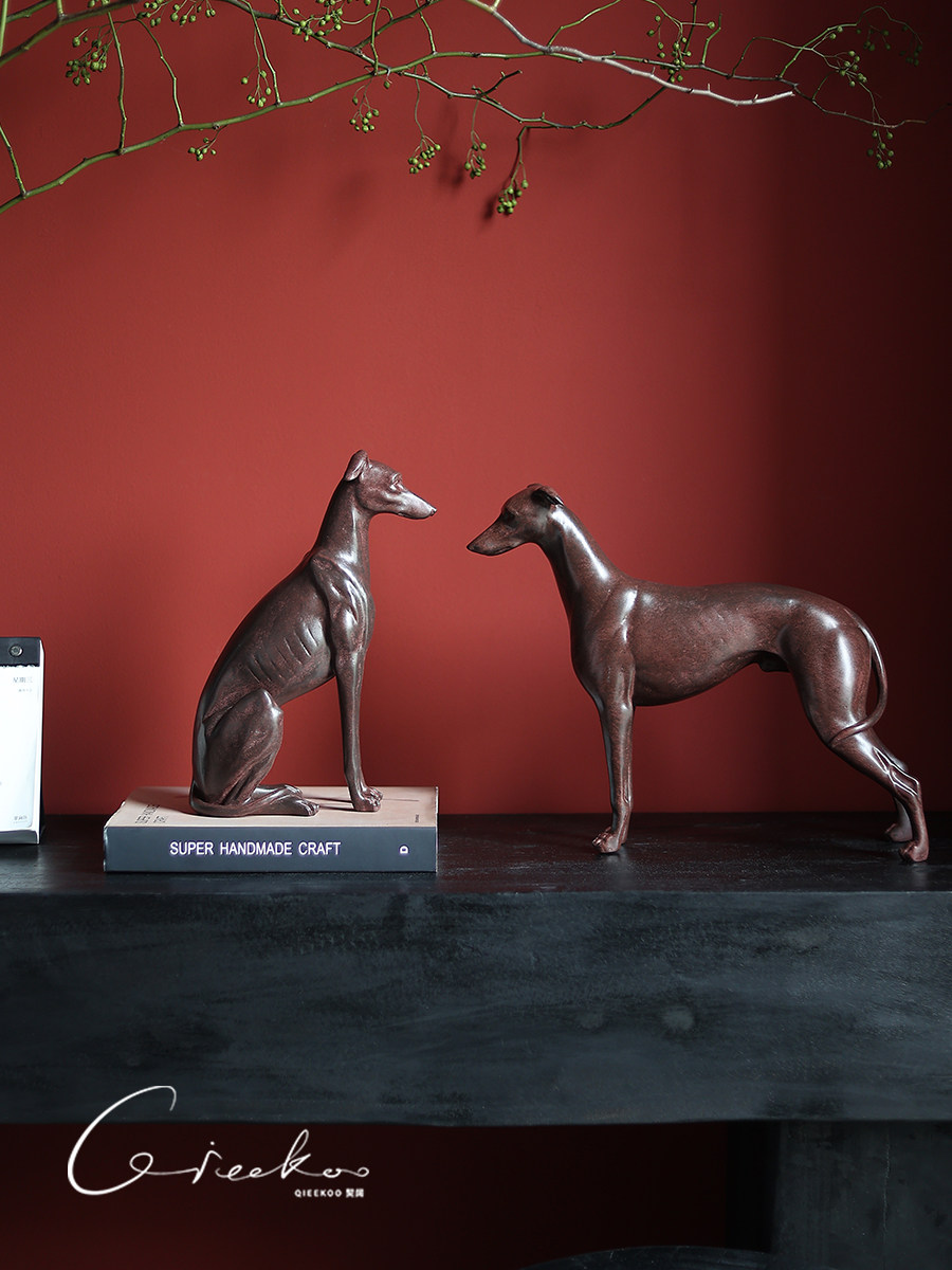 Escultura Decorativa de Perro para Salón - Arte Elegante - Imagen 3