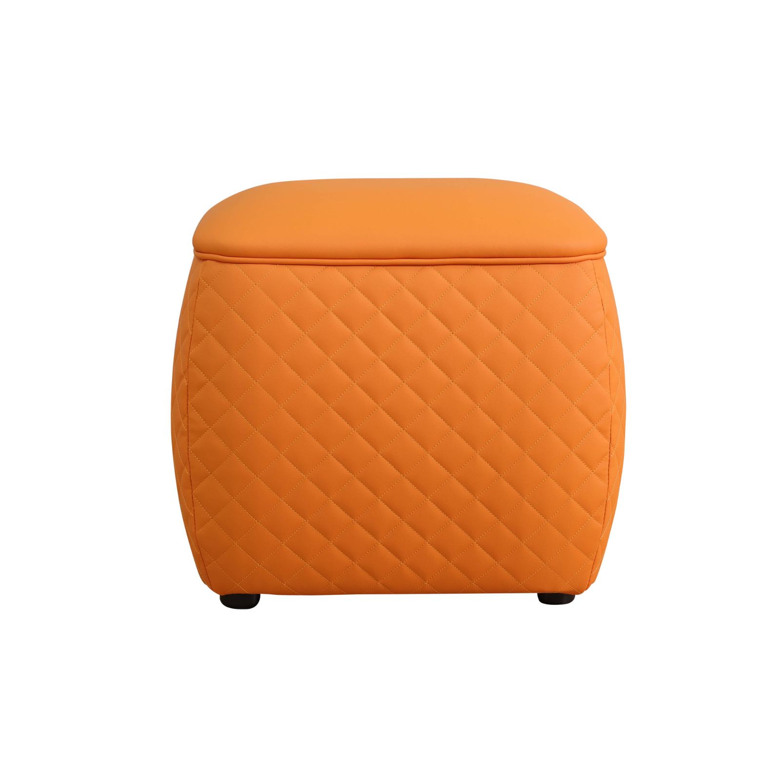 Taburete Rascador Cuadrado Gato Naranja Piel - Imagen 5