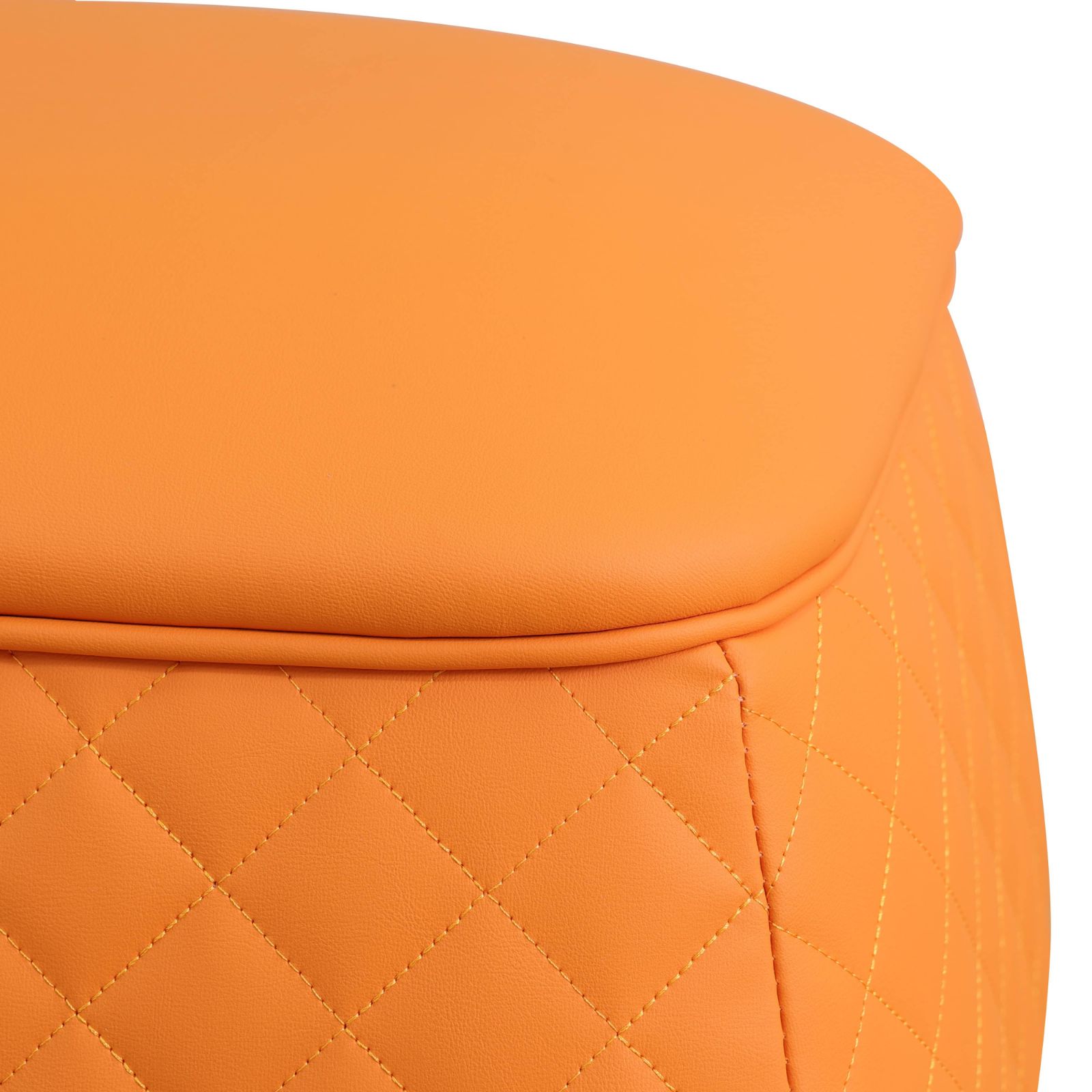 Taburete Rascador Cuadrado Gato Naranja Piel - Imagen 4