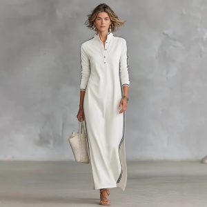 Vestido Sudadera Minimalista Blanco para Mascotas