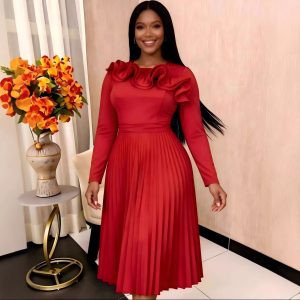 Vestido Elegante Hoja de Loto para Mascotas