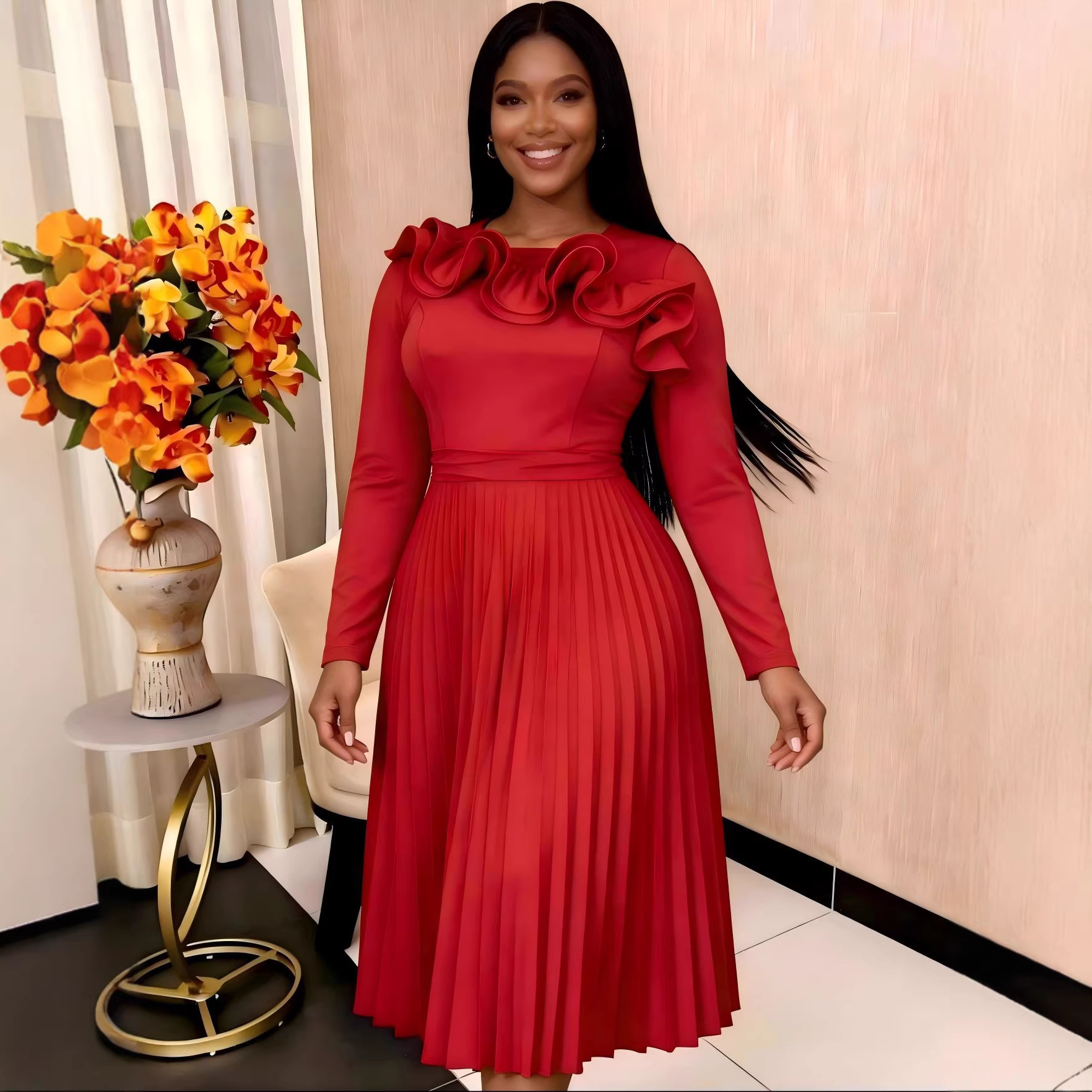 Vestido Elegante Hoja de Loto para Mascotas