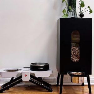 Comedero de Madera Gran Capacidad para Mascotas