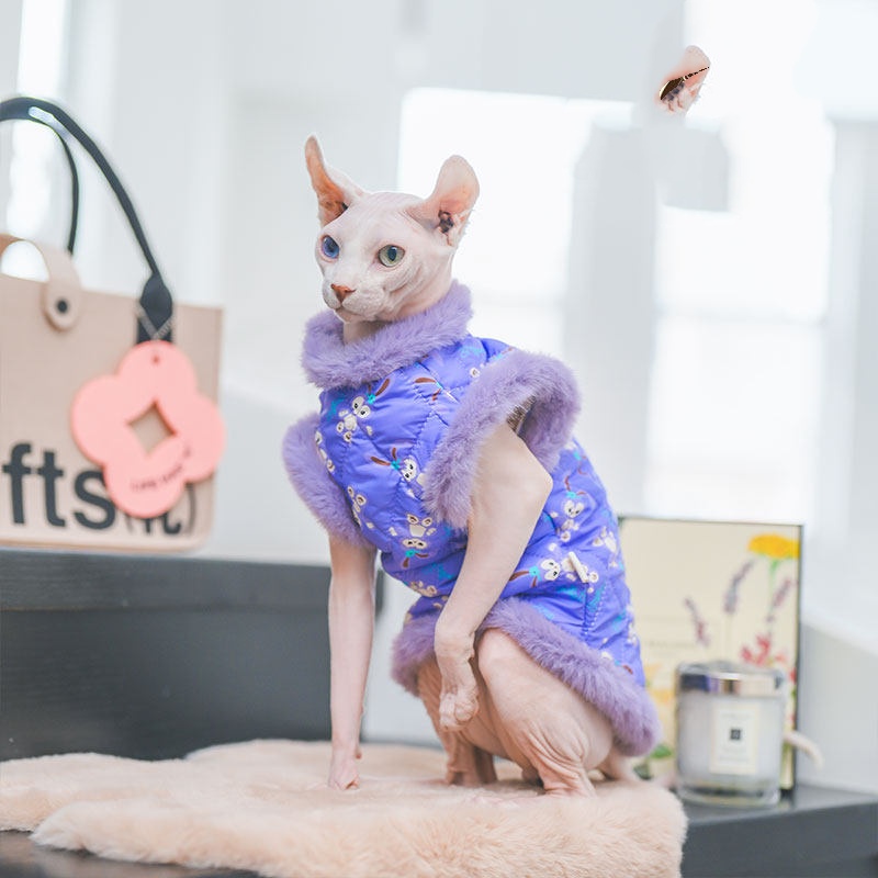 Chaleco Primavera Sin Pelaje para Gatos Sphinx y Devon Rex - Imagen 2