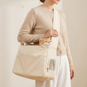 Transportín Portátil para Gatos - Viajes Cómodos