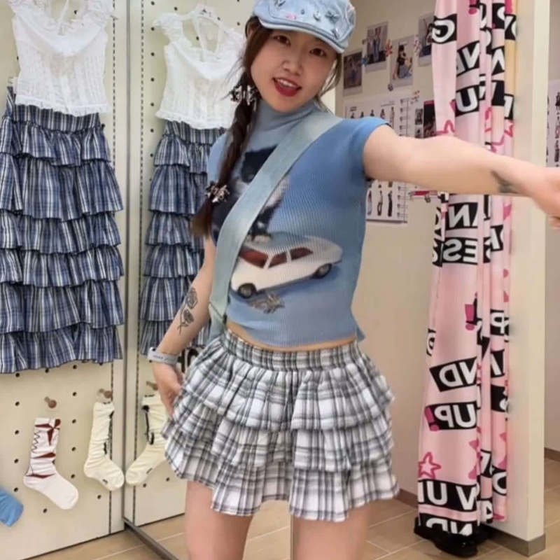 Camiseta Gato Cartoon Volantes - Estilo Americano