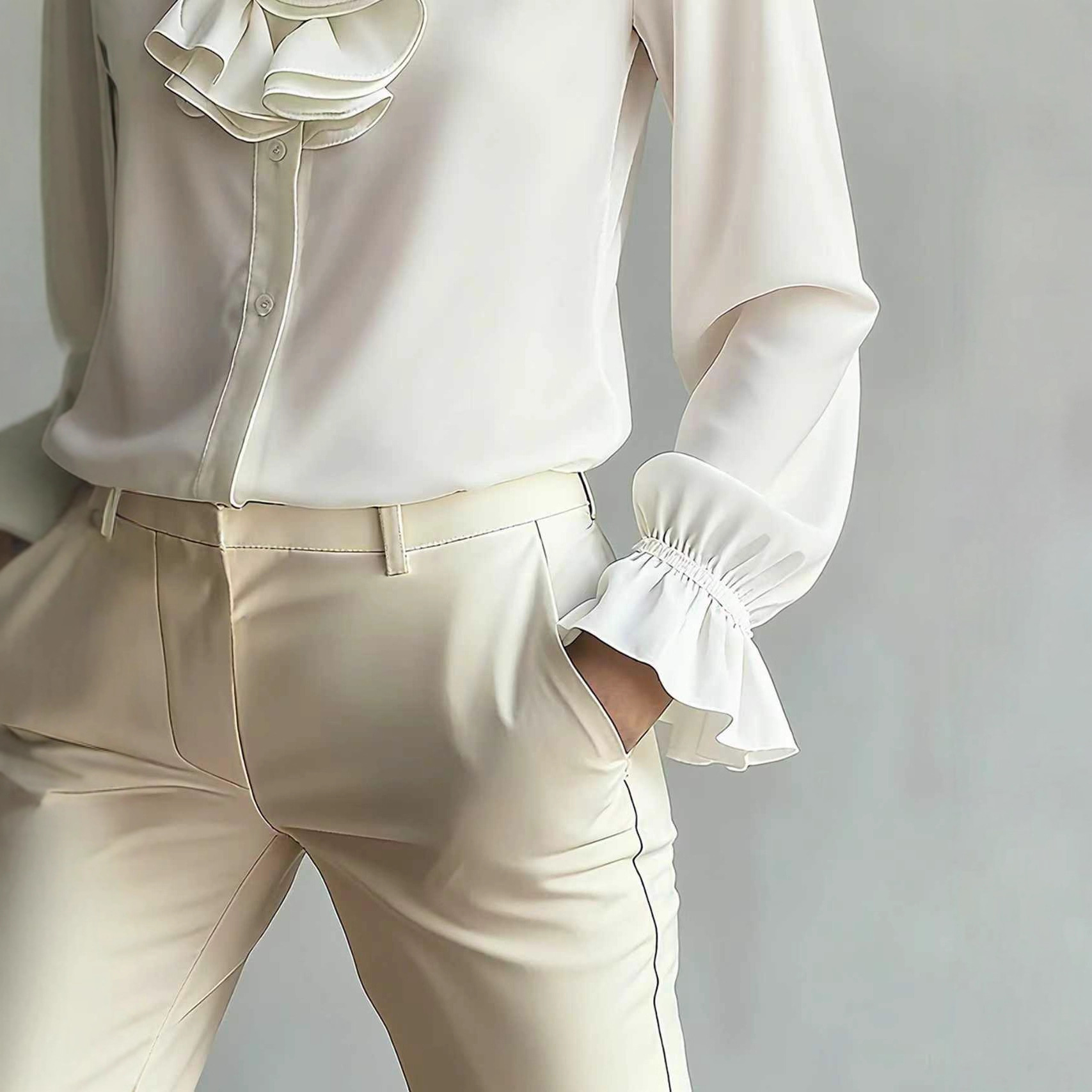 Camisa Suelta con Cuello Volante para Mascotas - Imagen 5