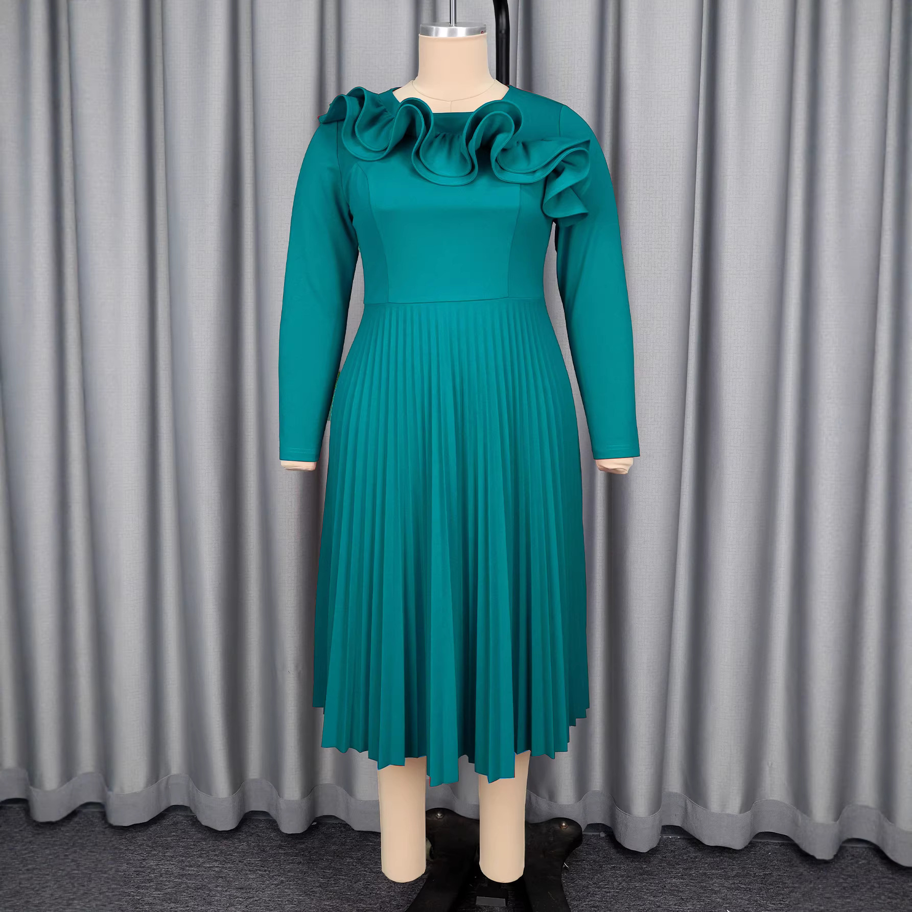 Vestido Elegante Hoja de Loto para Mascotas - Imagen 5